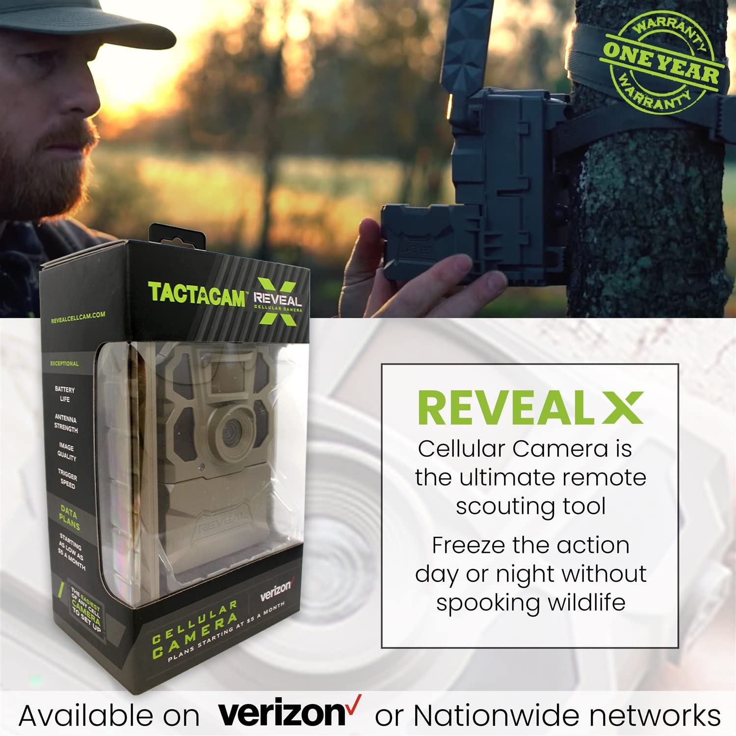 TACTACAM Reveal X Cellular Trail Camera - Verizon (2 Pack)