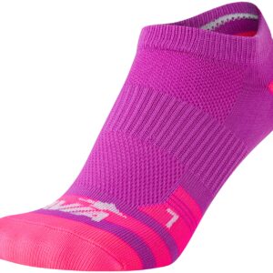 Avia Women's Low Cut Socks - 6 Pack Performance Cushion Comfort No Show Socks - Breathable Athletic Socks for Women (4-9), Size 4-9, Purple/Grey