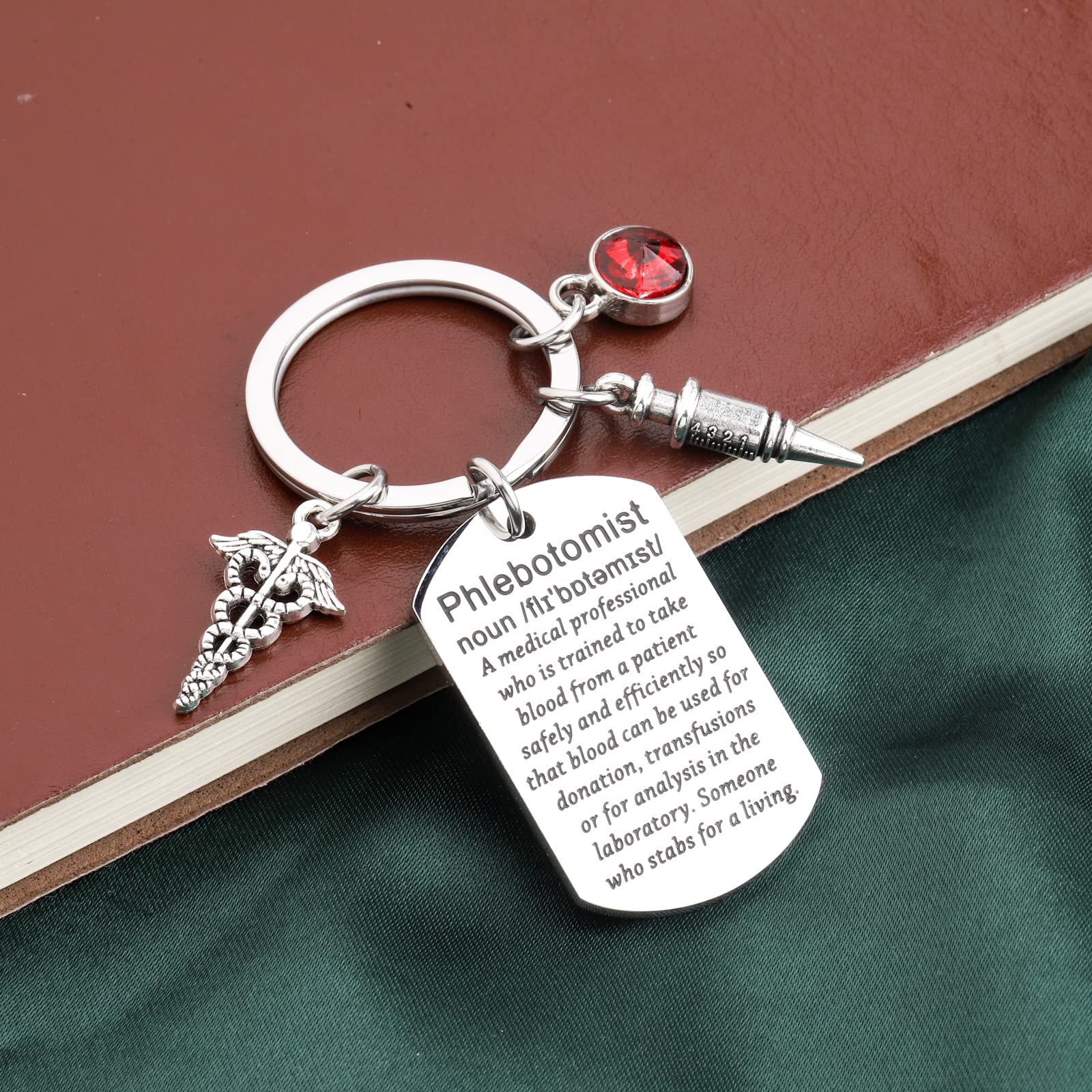 PLITI Phlebotomist Keychain Venipuncturist Gift Phlebotomy Graduation Gift Phlebotomy Technician Gift For Nurse Doctor Lab Tech Gift (Phlebotomist ky)