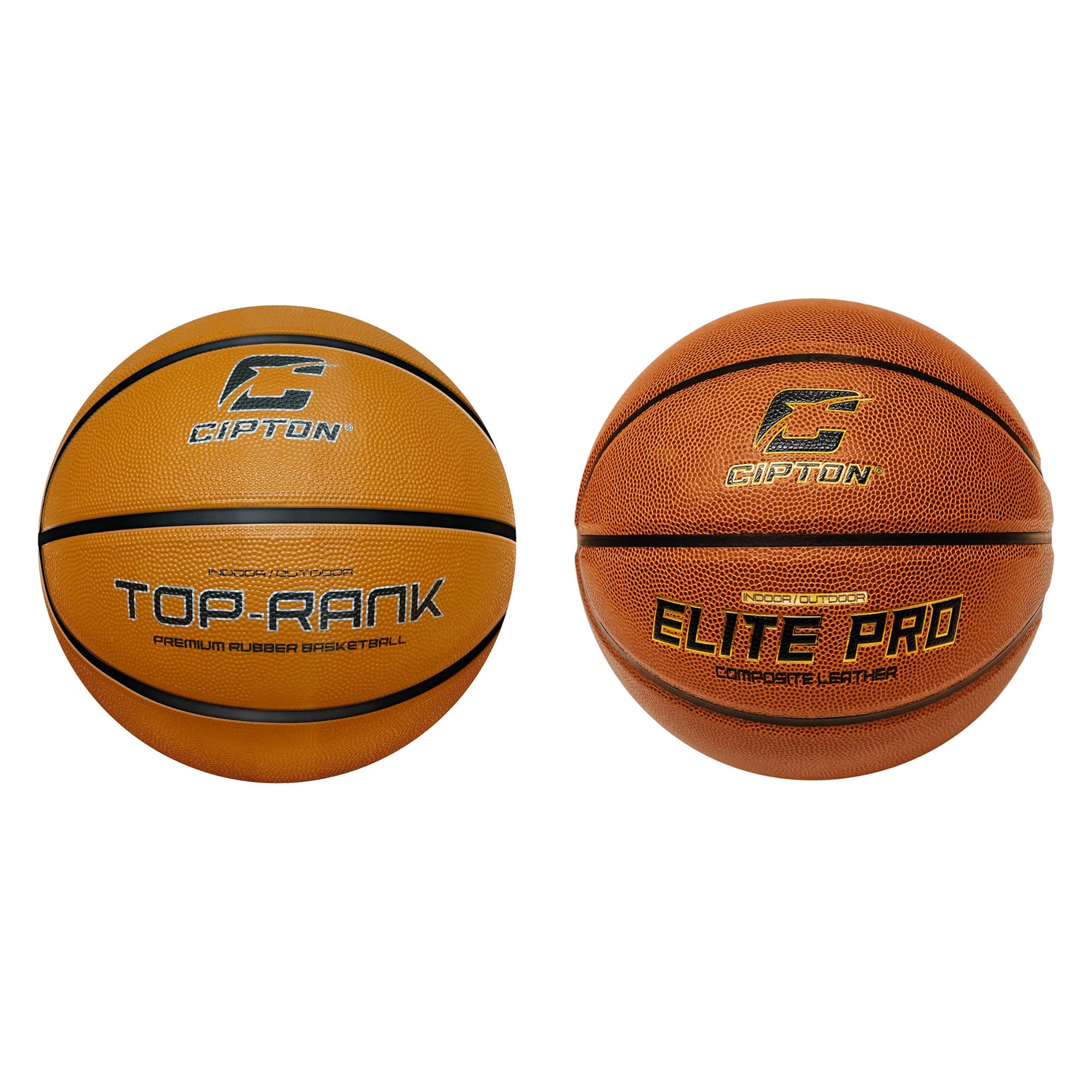 Cipton Basketball, Indoor and Outdoor Basketball, Basketball Pump Included, Official Size Composite Leather Basketballs