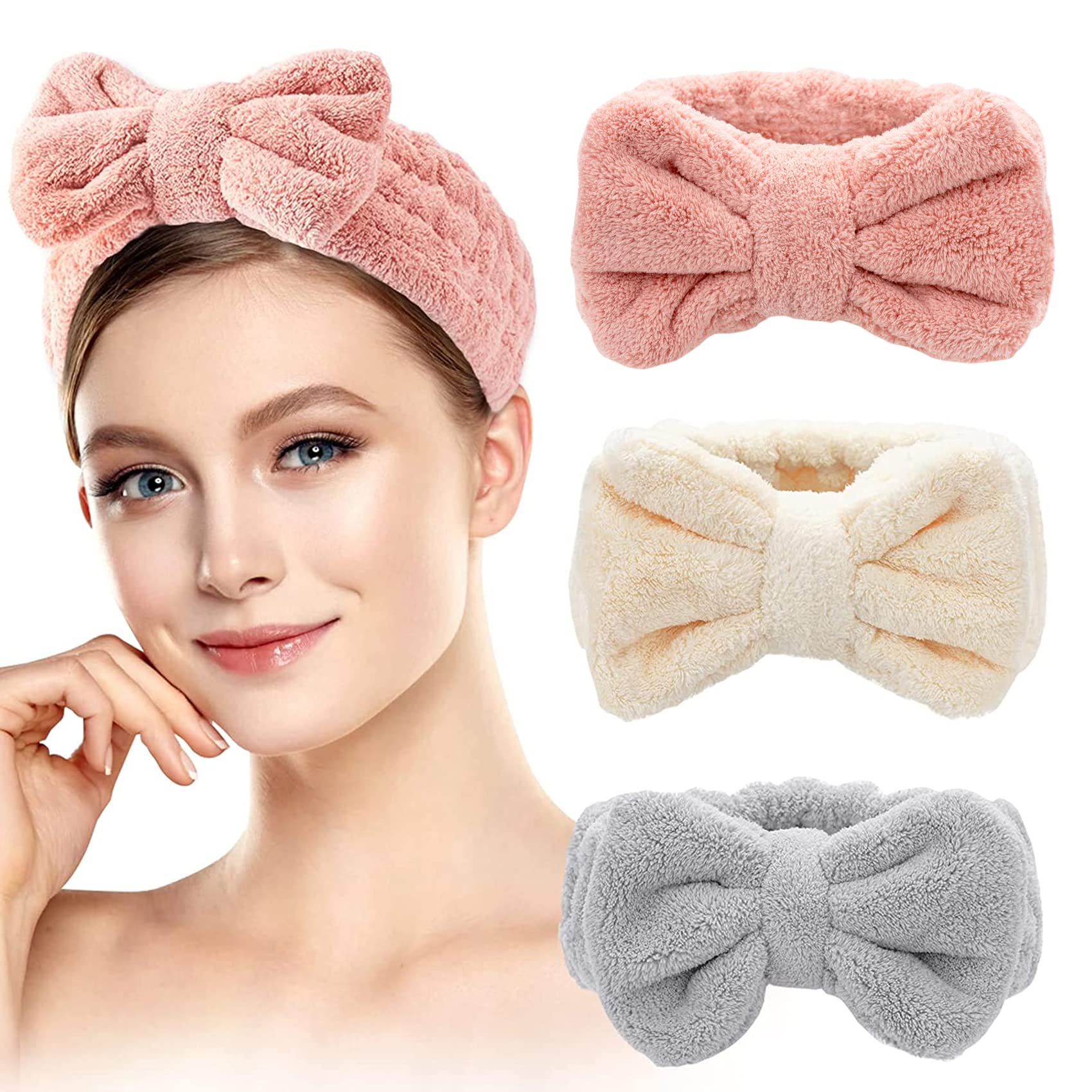 MIMITOOU Headbands for Women - Skincare, Spa, Makeup, Face Wash - Mothers Day and Teen Girls Gifts, Trendy Stuff