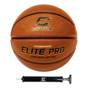 cipton basketball, indoor and outdoor basketball, basketball pump included, official size composite leather basketballs