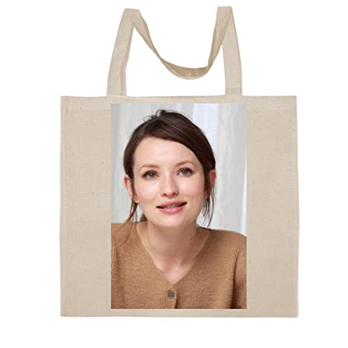 Emily Browning - A Nice Graphic Cotton Canvas Tote Bag FCA #FCAG767502