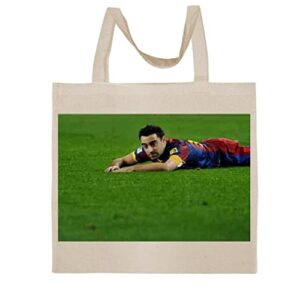 fc carino xavi hernandez - a nice graphic cotton canvas tote bag fca #fcag698931