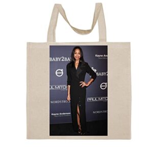 fc carino zoe saldana - a nice graphic cotton canvas tote bag fca #fcag1133085