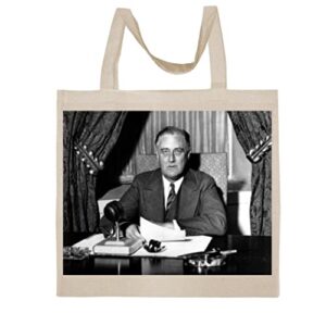 fc carino franklin delano roosevelt - a nice graphic cotton canvas tote bag fca #fcag563226