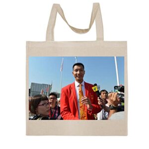 FC Carino Yi Jianlian - A Nice Graphic Cotton Canvas Tote Bag FCA #FCAG521365