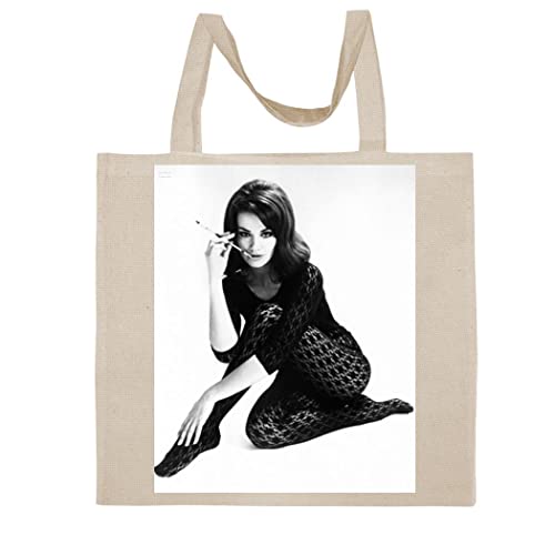 Claudine Auger - A Nice Graphic Cotton Canvas Tote Bag FCA #FCAG341198