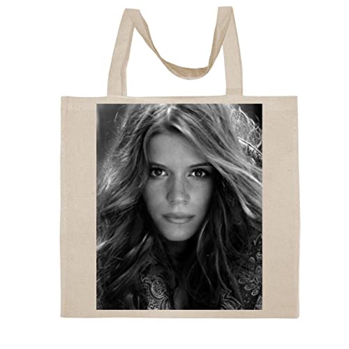 FC Carino Kate Mara - A Nice Graphic Cotton Canvas Tote Bag FCA #FCAG386010