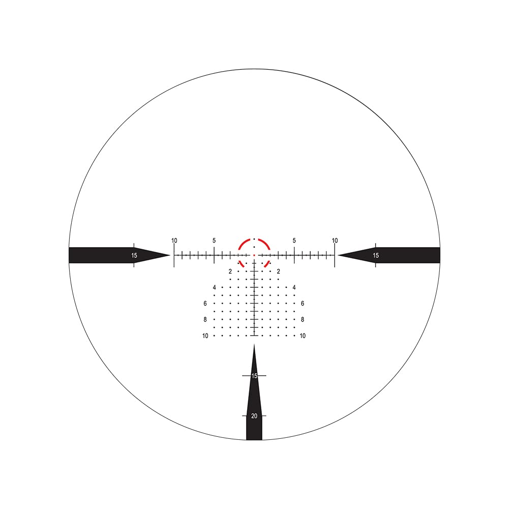 NIGHTFORCE NX8-1-8x24mm F1 Capped First Focal Plane (F1/FFP) 30mm Tube Durable Precise Waterproof Fogproof Hunting Gun Scope, FC-DMX Reticle - Dark Earth