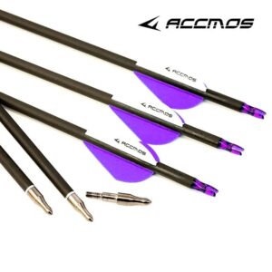 ACCMOS 600 Spine Arrow 28 Inch Arrow Target Practice Arrow Hunting Arrow Carbon Arrows Compound Bow Recurve Bow Adult Youth