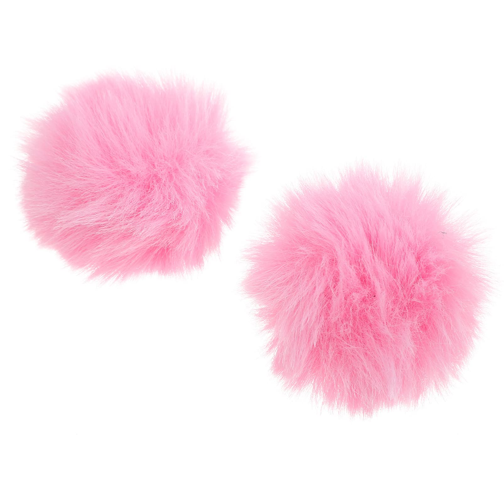 Vaguelly 2pcs Microphone Furry Windscreen Furry Microphone Cover for Headset Pink Microphone Sleeve Mic Cover Replacement Microphone Shield Protection for Microphone Accessories Pink