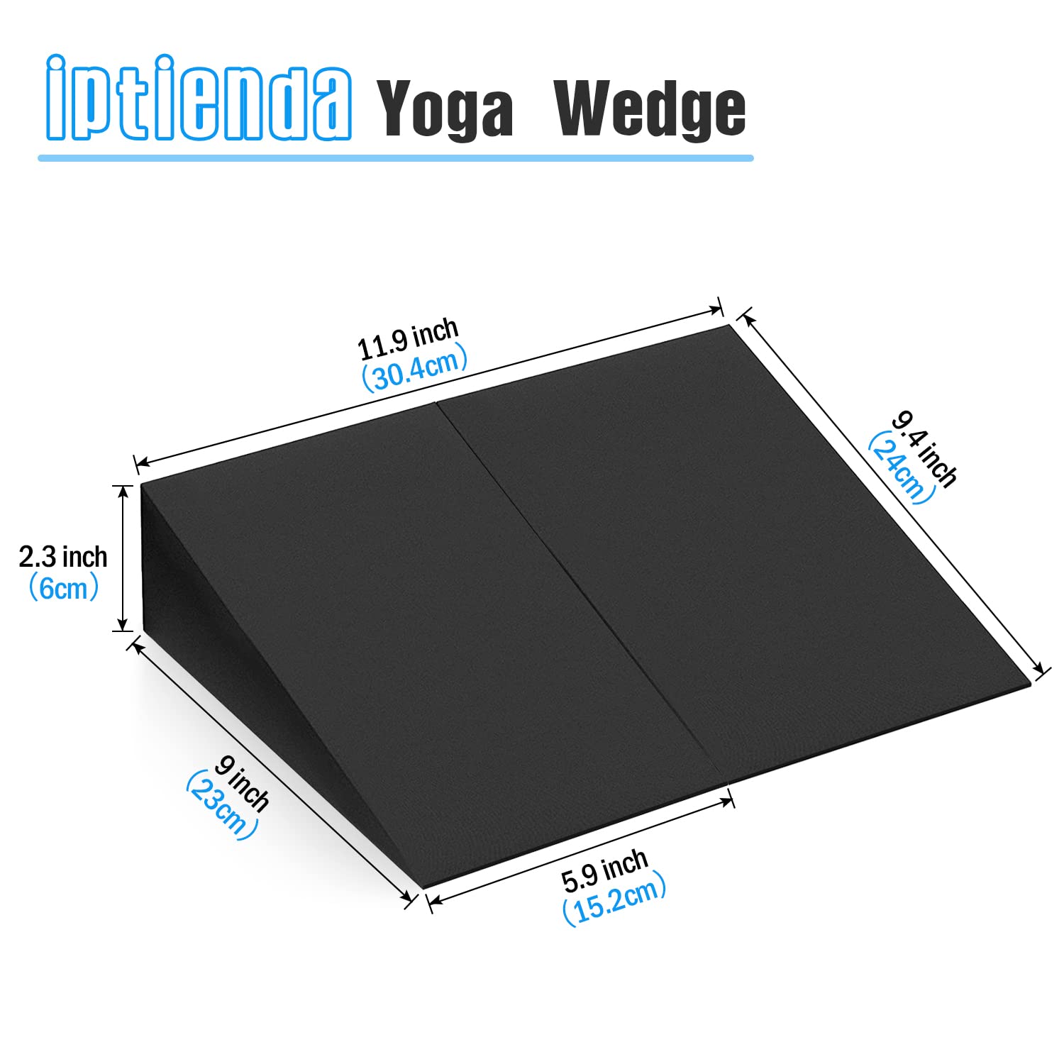 Linhoo Foam Wedge Slant Board - 2 Pcs Calf Stretcher for Yoga, Squats and Physical Therapy