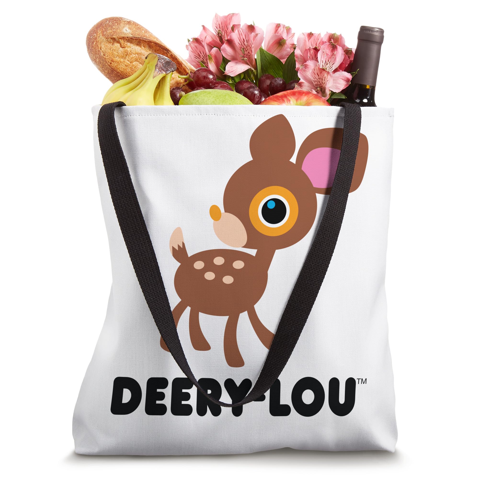 Deery-Lou Character Front and Back Tote Bag