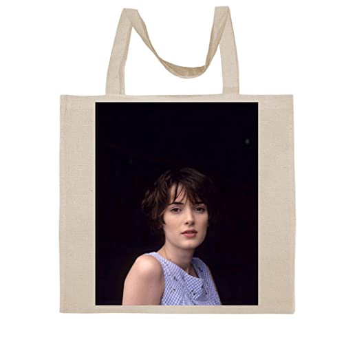 FC Carino Winona Ryder - A Nice Graphic Cotton Canvas Tote Bag FCA #FCAG419050