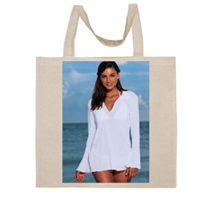 FC Carino Jessica Pace - A Nice Graphic Cotton Canvas Tote Bag FCA #FCAG362949