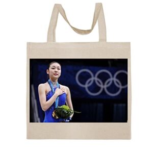 FC Carino Yuna Kim - A Nice Graphic Cotton Canvas Tote Bag FCA #FCAG689711