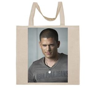 fc carino wentworth miller - a nice graphic cotton canvas tote bag fca #fcag554520