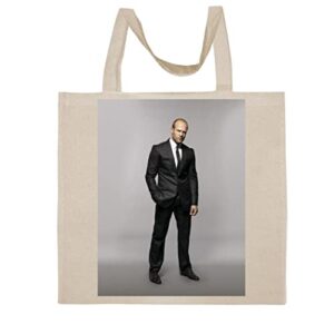 FC Carino Jason Statham - A Nice Graphic Cotton Canvas Tote Bag FCA #FCAG541335