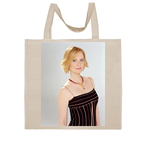 Cynthia Nixon - A Nice Graphic Cotton Canvas Tote Bag FCA #FCAG28436