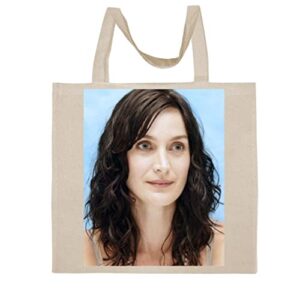 fc carino carrie anne moss - a nice graphic cotton canvas tote bag fca #fcag198080