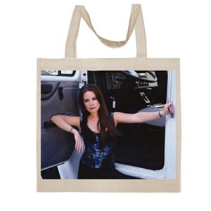 fc carino holly marie combs - a nice graphic cotton canvas tote bag fca #fcag408035