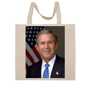 fc carino george w. bush - a nice graphic cotton canvas tote bag fca #fcag743603