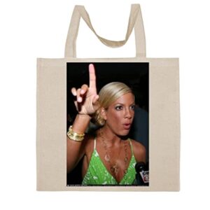 FC Carino Tori Spelling - A Nice Graphic Cotton Canvas Tote Bag FCA #FCAG120670