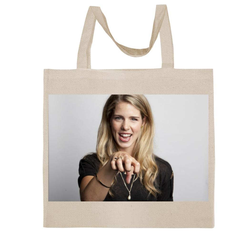 FC Carino Emily Bett Rickards - A Nice Graphic Cotton Canvas Tote Bag FCA #FCAG675325