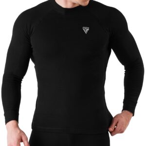 RDX Rash Guard BJJ, Compression Base Layer Top Quick Cool Dry Wetsuit Swimming Vest Men, Surfing MMA Running Cycling Training