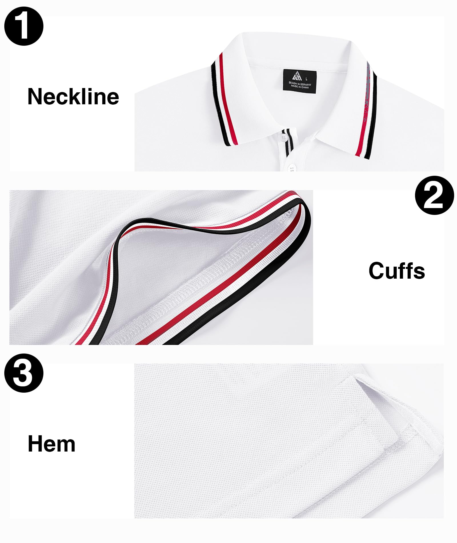 ZITY Mens Polo Shirt Short Sleeve Sports Golf Tennis Shirts for Men Summer Collared Casual Shirt