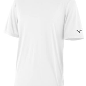 Mizuno Men's Standard NXT Short Sleeve Tee, White, X-Large