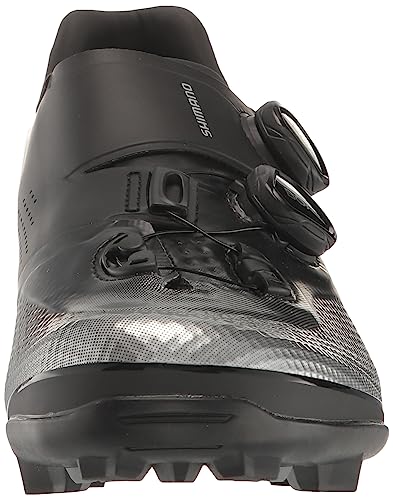 SHIMANO Men's Cycling XC7 (XC702) Shoes, Black, Size 49, 9.5