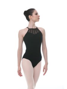 dance favourite mesh panel front with open back leotard 03d0218 (xl)