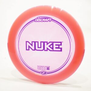 Discraft Z Nuke Distance Driver Disc Golf Disc, Pick Weight/Color [Stamp & Exact Color May Vary] Pink 173-174 Grams