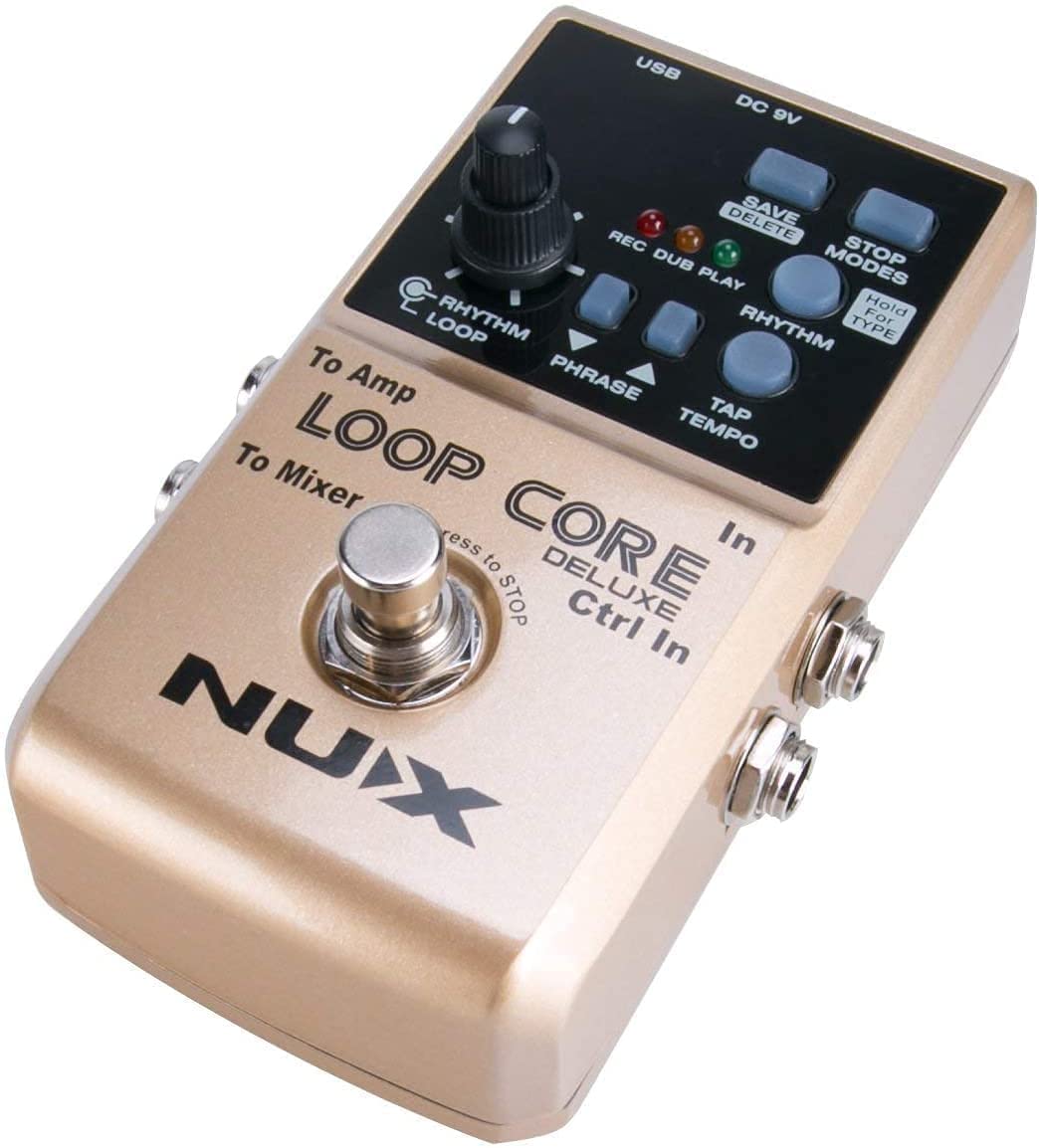 NUX Loop Core Deluxe Pedal Bundle with 2 Patch Cables, 2 Instrument Cables, 9V Power Supply and Daisy Chain