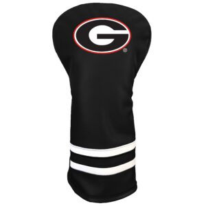 team golf ncaa georgia vintage driver headcover - printed team golf ncaa vintage driver golf club headcover, form fitting design, retro design with fleece lining for extra club protection