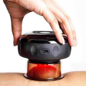 revo the original 4-in-1 smart cupping therapy massager, red light therapy for targeted pain relief, knots, aches, muscle soreness, circulation & tighter skin, portable cupping kit