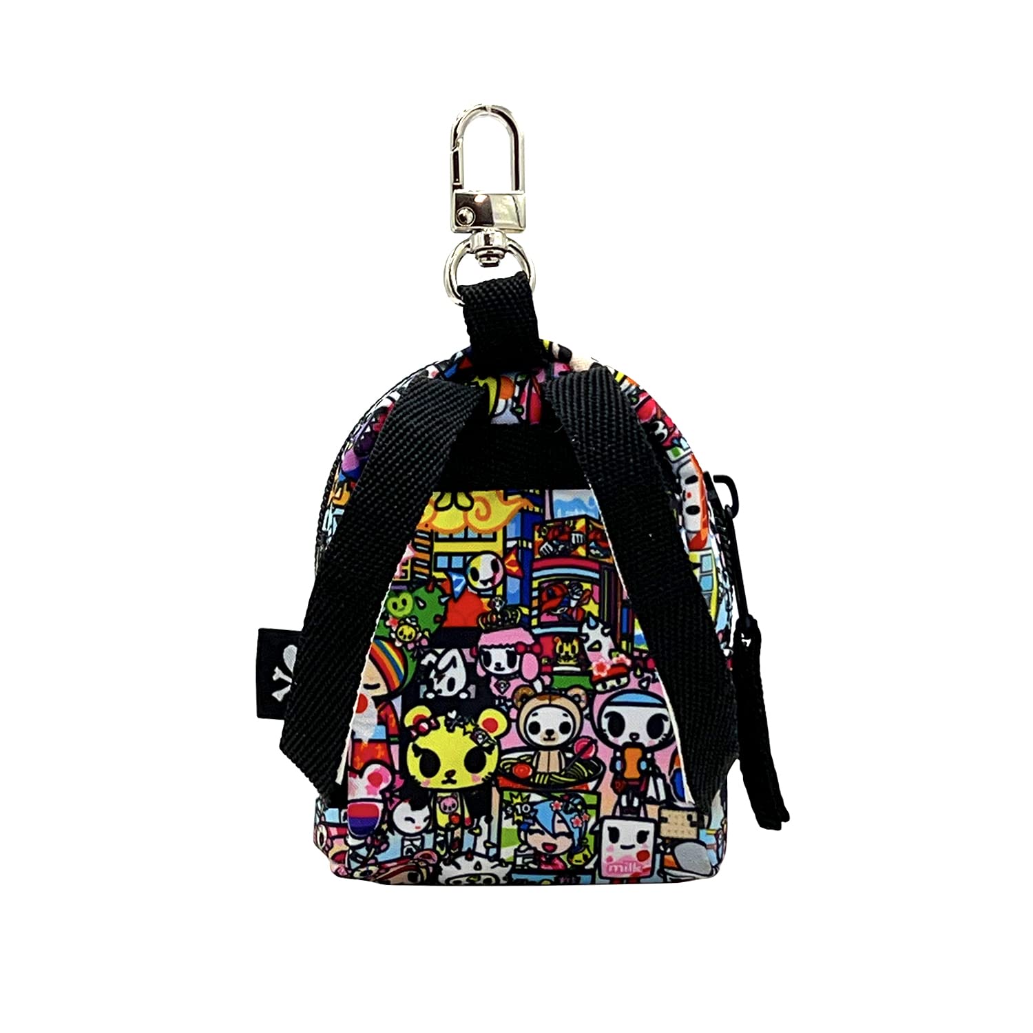 tokidoki Kawaii Micro Backpack Keyring, Black, Small