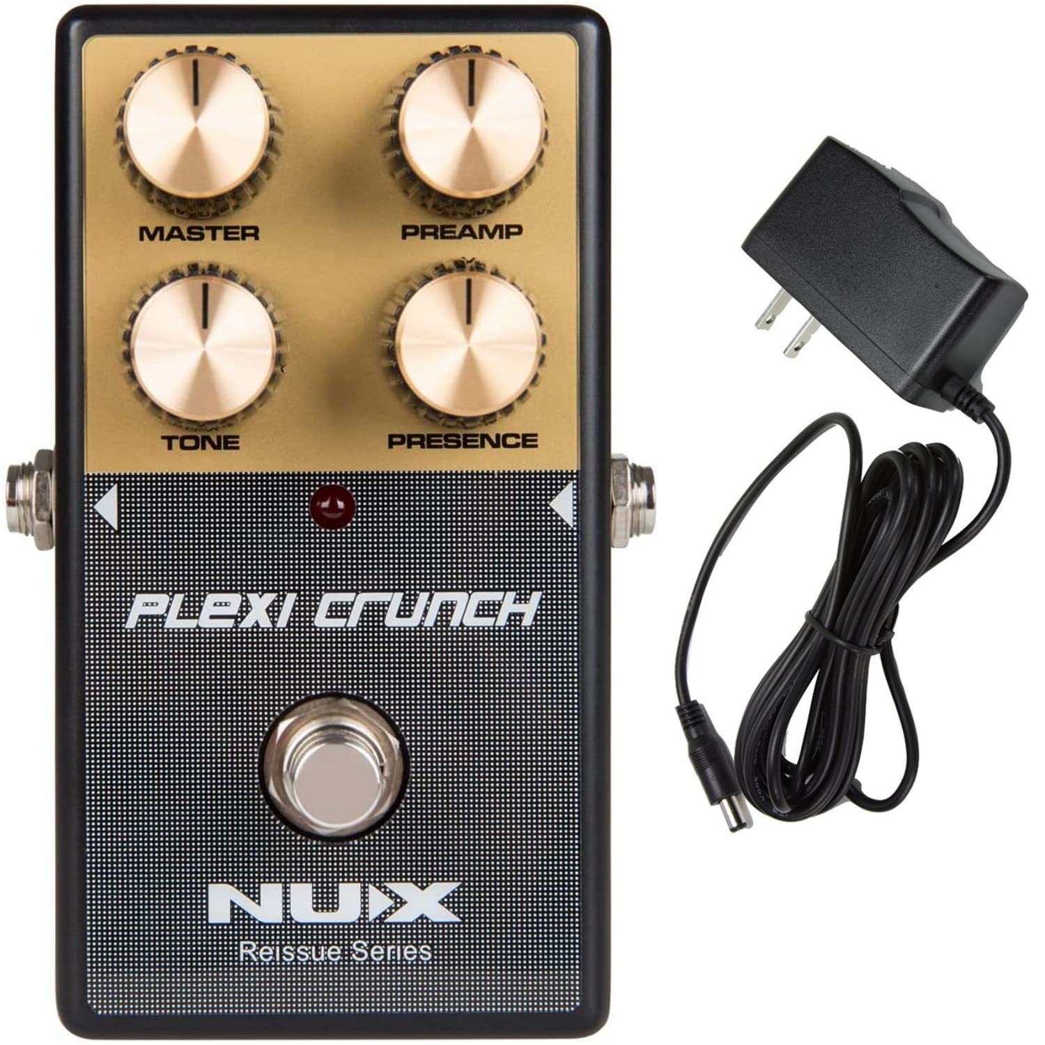 Briskdrop NUX Plexi Crunch Distortion Pedal Bundle with Power Supply Golden plexicrunch-psu 0