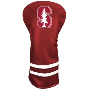 team golf ncaa stanford vintage driver headcover - printed team golf ncaa vintage driver golf club headcover, form fitting design, retro design with fleece lining for extra club protection