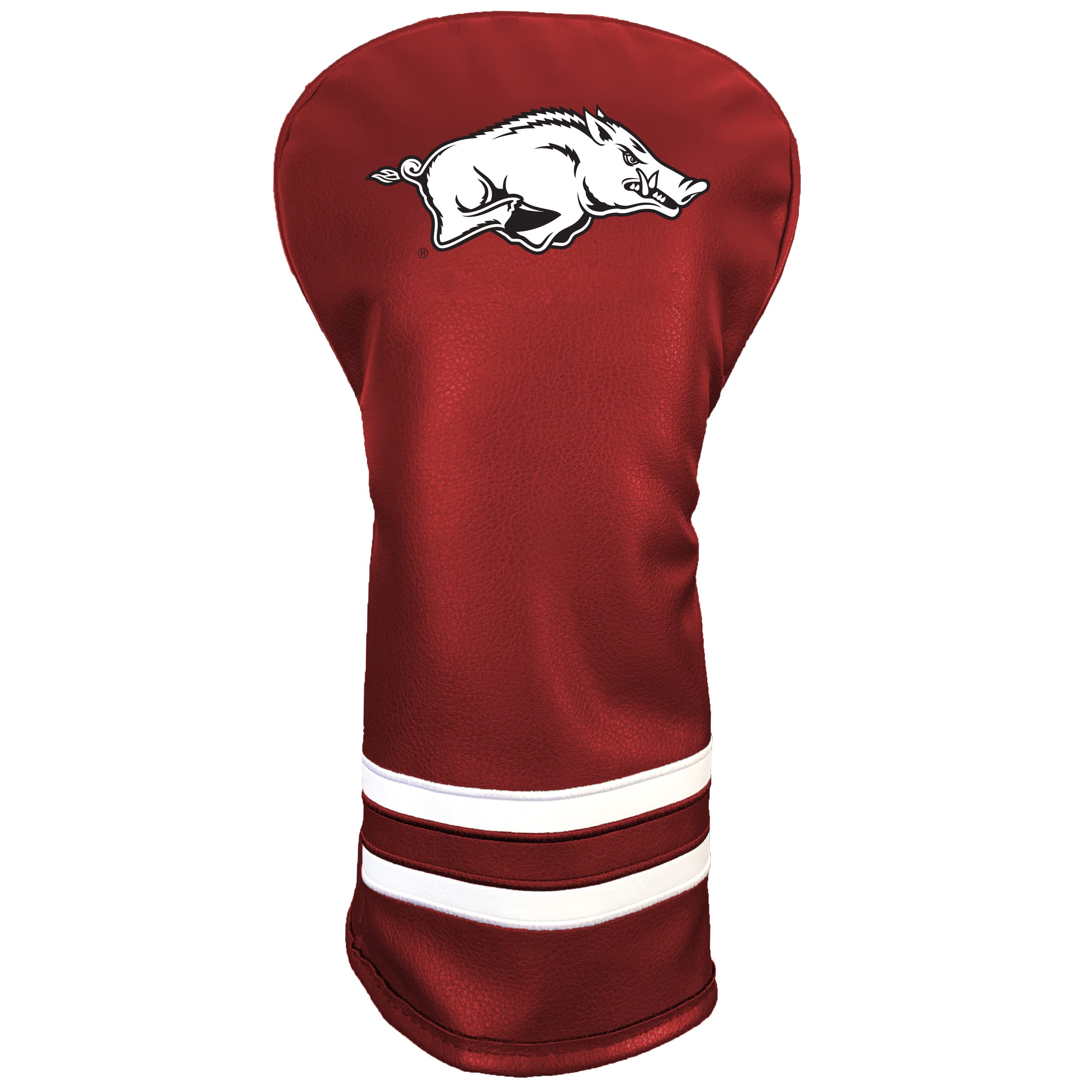 Team Golf NCAA Arkansas Vintage Driver Headcover - Printed Team Golf NCAA Vintage Driver Golf Club Headcover, Form Fitting Design, Retro Design with Fleece Lining for Extra Club Protection