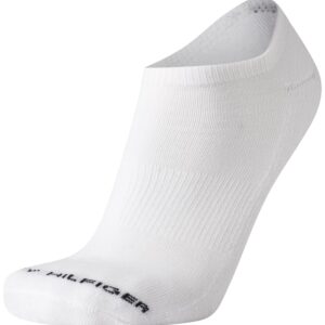 Tommy Hilfiger Men's Athletic Socks - Cushion No Show Ankle Socks (6 Pack), Size Shoe Size 7-12, Grey Assorted