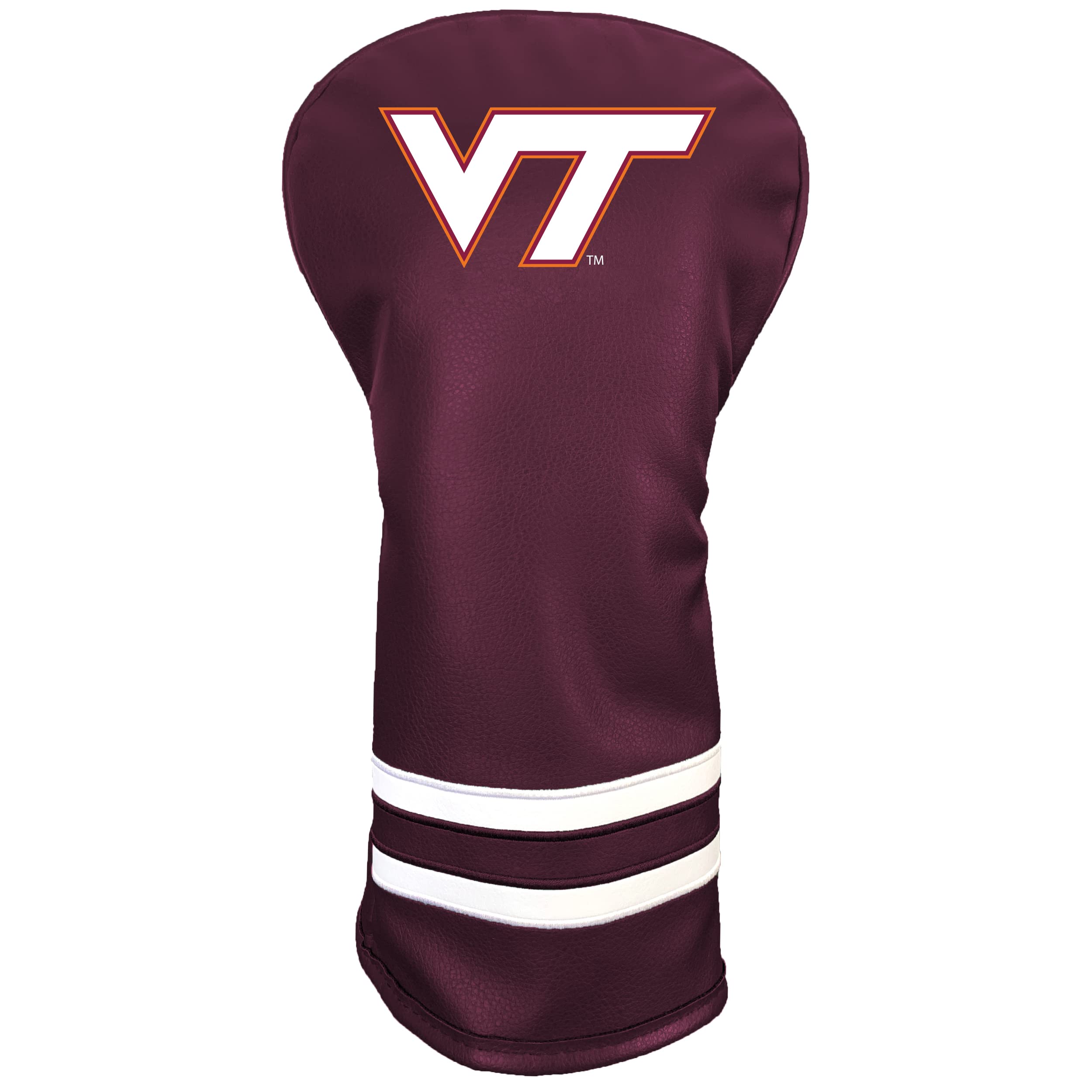 Team Golf NCAA Virginia TECH Vintage Driver Headcover - Printed Team Golf NCAA Vintage Driver Golf Club Headcover, Form Fitting Design, Retro Design with Fleece Lining for Extra Club Protection