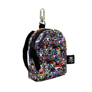 tokidoki Kawaii Micro Backpack Keyring, Black, Small