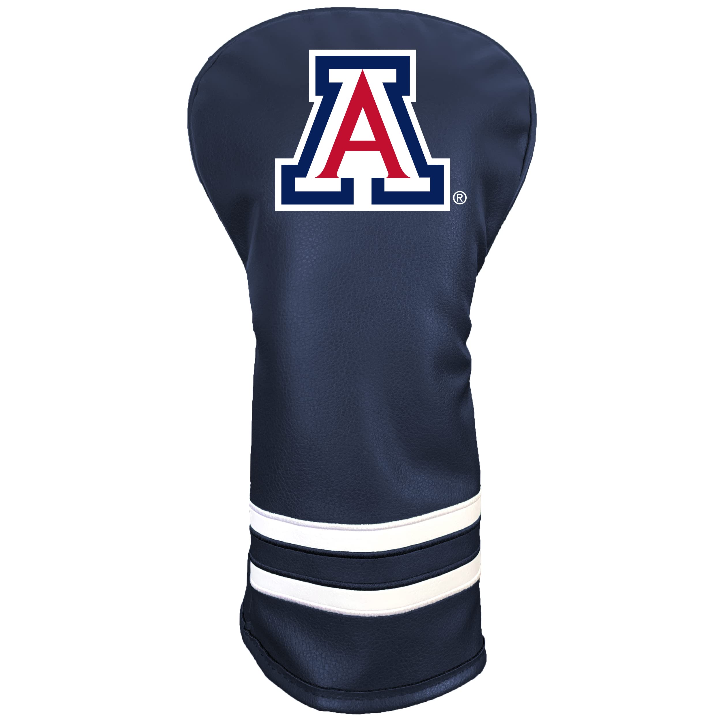 Team Golf NCAA Arizona Vintage Driver Headcover - Printed Team Golf NCAA Vintage Driver Golf Club Headcover, Form Fitting Design, Retro Design with Fleece Lining for Extra Club Protection