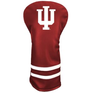 Team Golf NCAA Indiana Vintage Driver Headcover - Printed Team Golf NCAA Vintage Driver Golf Club Headcover, Form Fitting Design, Retro Design with Fleece Lining for Extra Club Protection