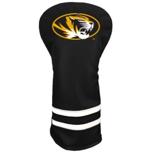 Team Golf NCAA Missouri Vintage Driver Headcover - Printed Team Golf NCAA Vintage Driver Golf Club Headcover, Form Fitting Design, Retro Design with Fleece Lining for Extra Club Protection