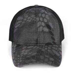 Zylioo XXL Oversize Camo Trucker Cap,Adjustable Breathable Summer Cap,Mesh Back Running Hat for Big Heads