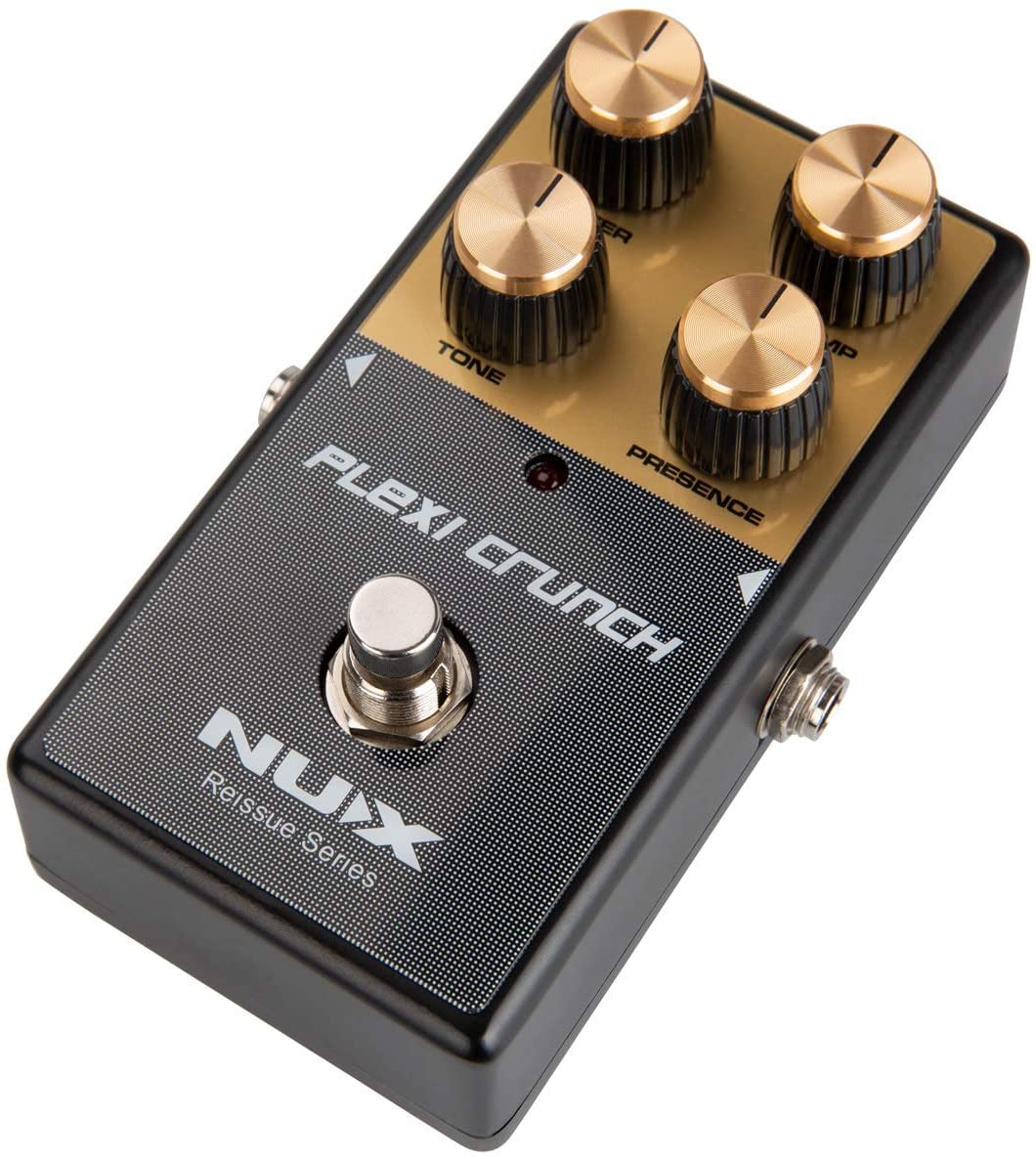 Briskdrop NUX Plexi Crunch Distortion Pedal Bundle with Power Supply Golden plexicrunch-psu 0